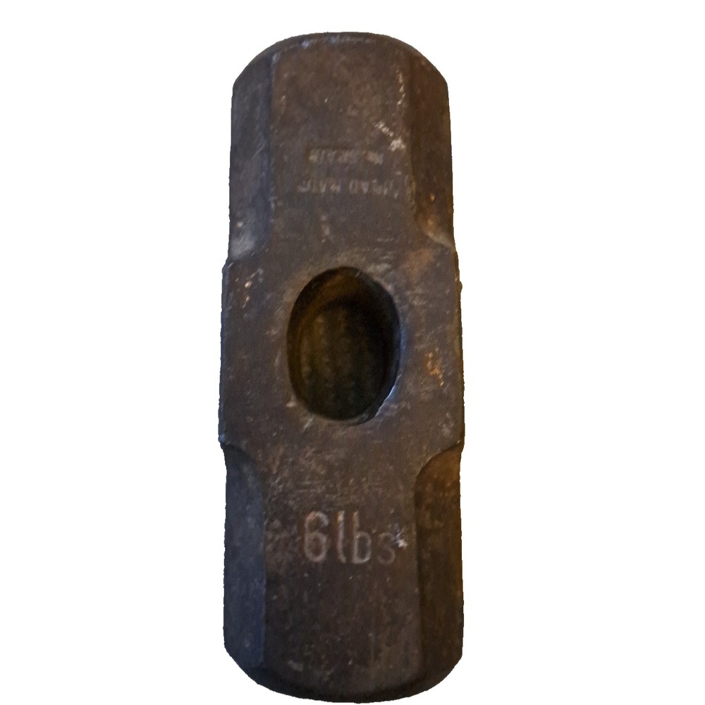 Vintage 6 lb Sledge Hammer Head Made In Spain